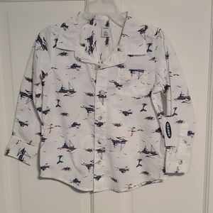 NWT long sleeve nautical shirt